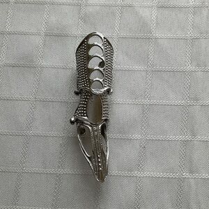 3 for $30 item - Silver Tone Finger Armour Knuckle Ring